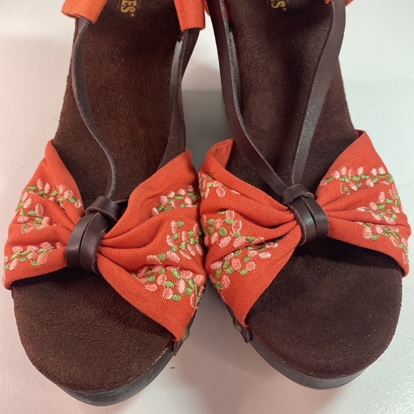 Seychelles Rock the Boat Orange Wedge Sandals - Picture 2 of 9